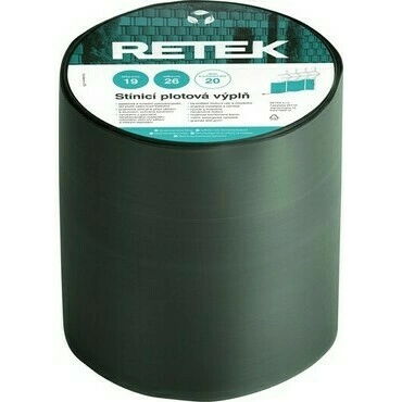 Plotová výplň stínicí RETEK PREMIUM temně zelená RAL 6005 (26 m/bal.)