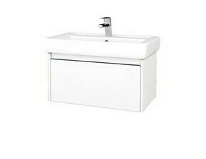 Skříňka umyvadlová Dřevojas BONO SZZ 80 bílá mat/bílá mat vč. umyvadla Q