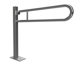 Úchyt sklopný ve tvaru U Bemeta Help ukotvený do země 850 mm s krytkou nerez lesklý