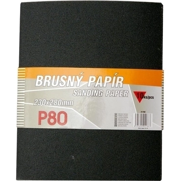 Papír brusný M 230×280 mm 120 10 ks