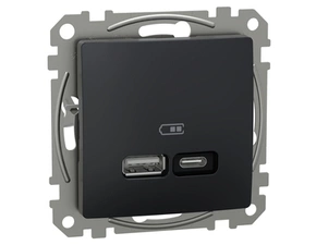 Zásuvka nabíjecí USB Schneider Electric Sedna Design antracit