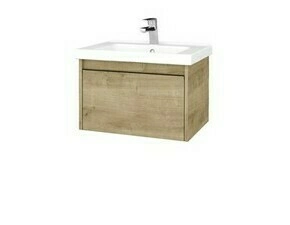 Skříňka umyvadlová Dřevojas BONO SZZ 65 Arlington/Arlington vč. umyvadla Harmonia