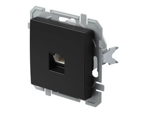 Zásuvka datová TEM Logiq CAT6S 1× RJ45 černá