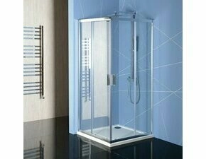 Kout sprchový Polysan Easy 800×800 mm chrom/čiré sklo