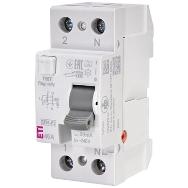 Chránič proudový ETI EFI6-P2 A 40/0.03