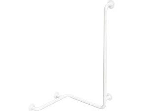 Madlo do sprchy Bemeta Help se svislou opěrou pravé bez krytky bílá