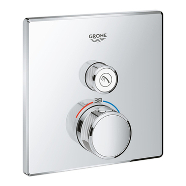 Baterie podomítková termostatická Grohe Grohtherm SmartControl 1-cestná chrom 29123000