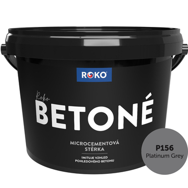 Stěrka dekorativní Roko Betoné P156 Platinum Grey 7 kg