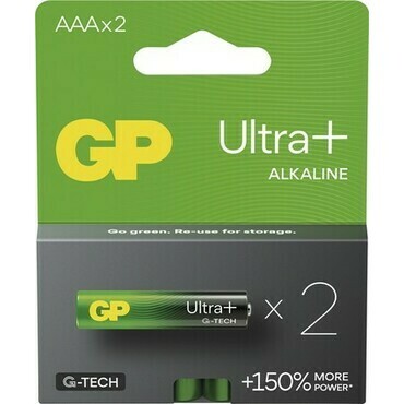 Baterie GP Ultra Plus Alkaline AAA 2 ks