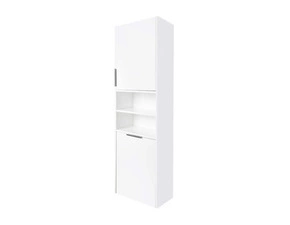 Skříňka vysoká Mereo VIGO CN332 s košem bílá lesklá