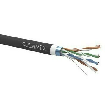 Kabel instalační Solarix CAT5e FTP stíněný PE 305 m /bal.