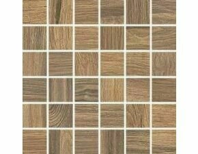 Dlažba Rako BOARD 5×5 cm (set 30×30 cm) hnědá DDM05143