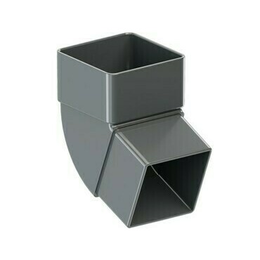 Koleno hranaté GuttaKROP PVC antracit