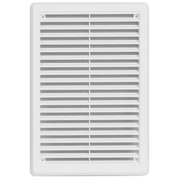 Mřížka větrací se sítí a krytkou HACO VM K 200×300 mm bílá