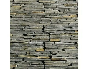 Obklad kamenný lepený DEKSTONE N 3005 Black&Rusty Slate břidlice plošný 550×150 mm hrubý