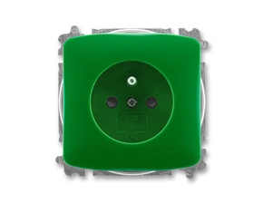 Zásuvka 230 V jednonásobná ABB Tango IP 40 zelená