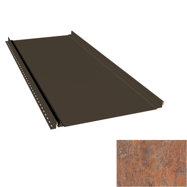 Krytina plechová LINEDEK 485 Flat Imitace MIC04 corten světlý
