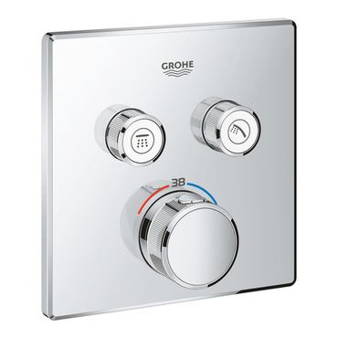 Baterie podomítková termostatická Grohe Grohtherm SmartControl 2-cestná chrom 29124000