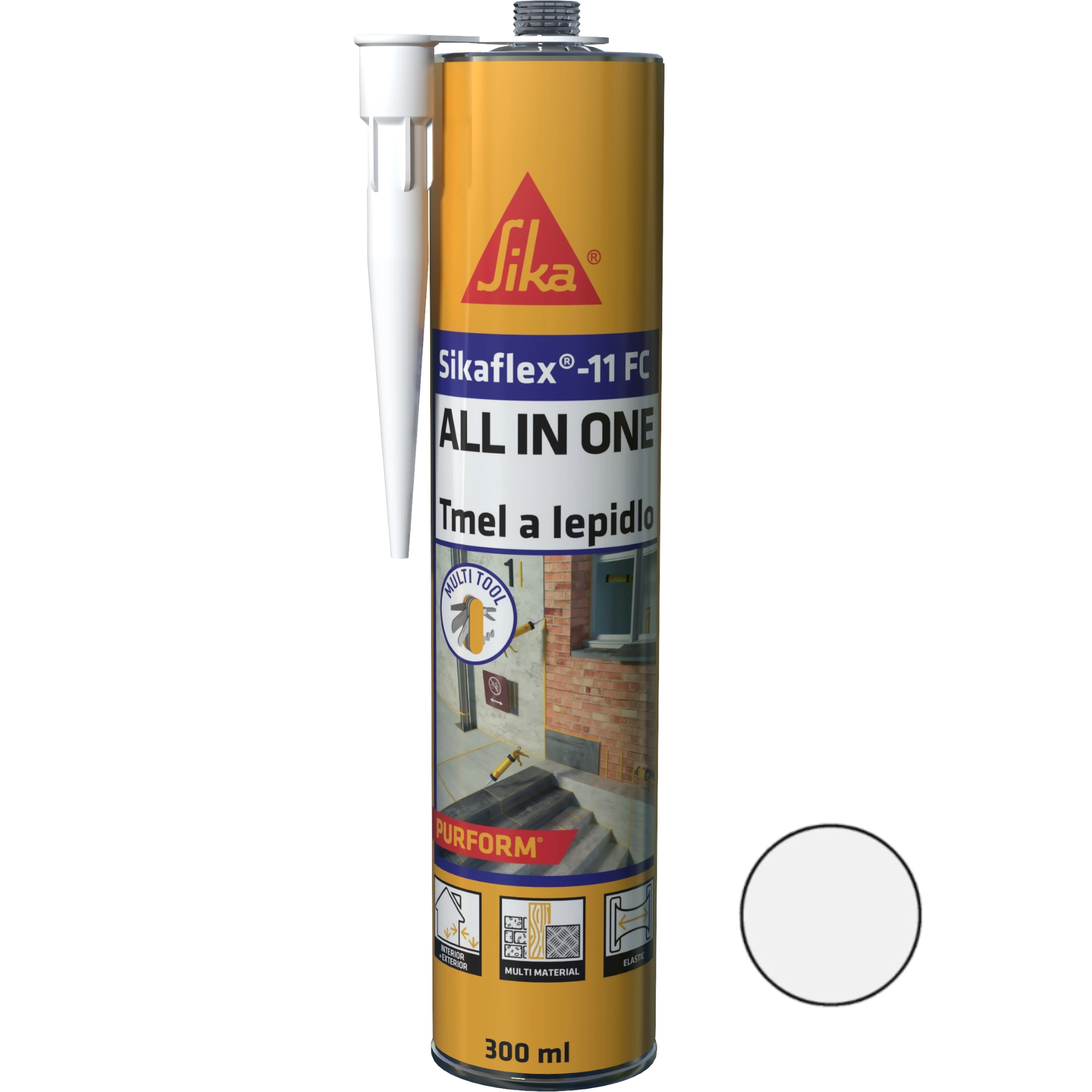 SIKA Tmel polyuretanový Sikaflex-11 FC Purform bílý 300 ml