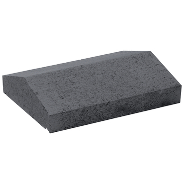 Deska zákrytová BEST III sedlová průběžná antracit 300×400×100 mm