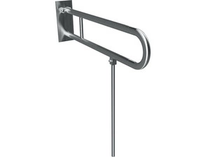 Úchyt sklopný ve tvaru U Bemeta Help s opěrnou nohou 813 mm s krytkou nerez matný