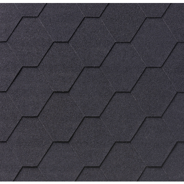 Šindel asfaltový IKO 2.0 Superglass Hex 01 Černá 3,0 m2