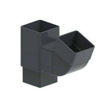 Odbočka svodu hranatá GuttaKROP PVC antracit