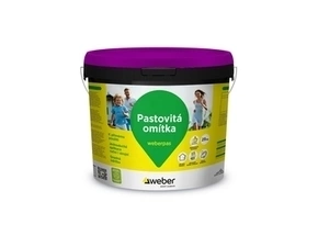 Omítka pastovitá weberpas aquaBalance rýhovaná 2 mm BI00 - bílá 25 kg