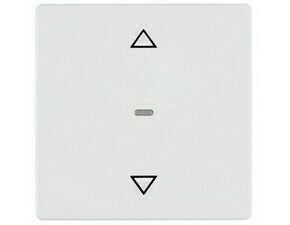 Ovládač tlačítkový žaluziový Hager Berker bílá, samet