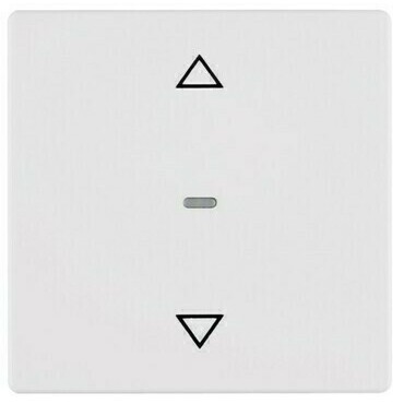 Ovládač tlačítkový žaluziový Hager Berker bílá, samet