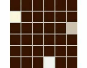 Mozaika Rako Concept Plus 5×5 cm (set 30×30 cm) hnědá mix WDM05009