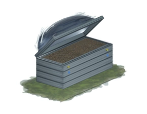 Záhon zahradní s pařeništěm KAROTEN výška 60 cm 80×130 cm