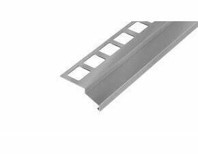 Profil balkónový přímý Retek hliník lakovaný šedý 2 m