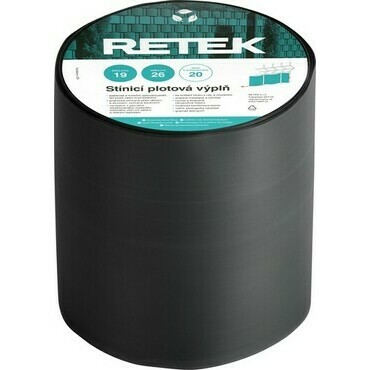 Plotová výplň stínicí RETEK PREMIUM antracit RAL 7016 (26 m/bal.)
