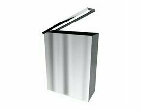 Koš odpadkový hranatý Bemeta 25 l nerez matný