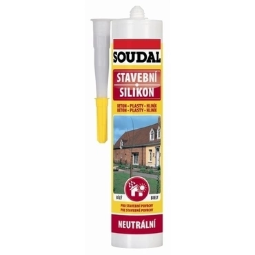 Silikon stavební Soudal transparentní 300 ml