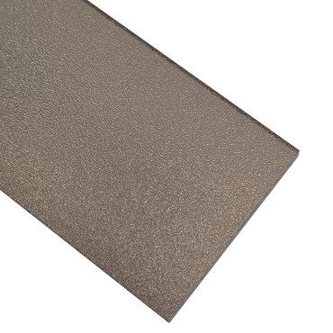 Deska polykarbonátová plná strukturovaná TEX 6 2UV bronz 1 400×4 500 mm