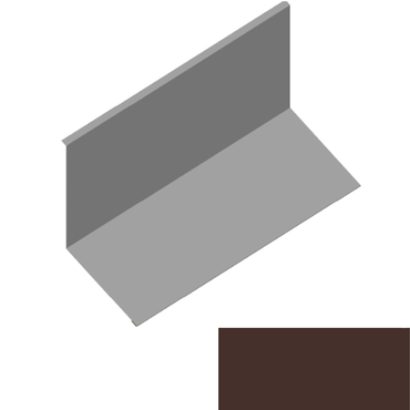 Lemování ke zdi rovnoběžné s okapem RS312S-135 SP 25 RAL 8017 hnědá