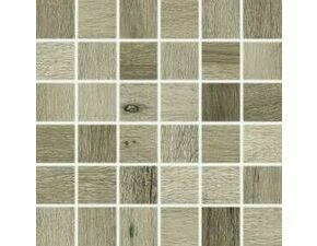 Mozaika Rako SALOON 5×5 cm (set 30×30 cm) tmavě hnědá DDM05748