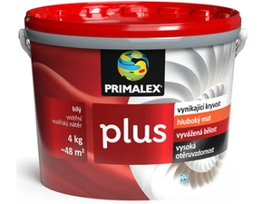 Malba interiérová PRIMALEX Plus bílá, 4 kg