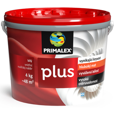 Malba interiérová PRIMALEX Plus bílá, 4 kg