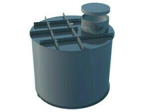 Nádrž na dešťovou vodu Plastic Box 4 000 l válcová samonosná