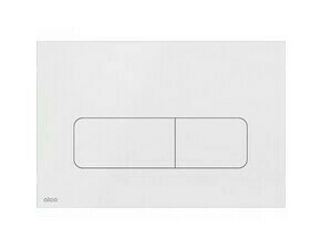 Tlačítko ovládací Alca MOON-WHITE nerez-bílá lesk