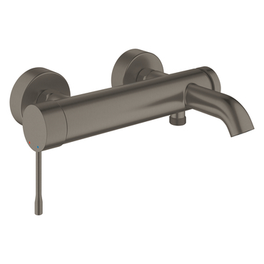 Baterie vanová nástěnná Grohe Essence 150 mm, kartáčovaný Hard Graphite s přepínačem 25250AL1