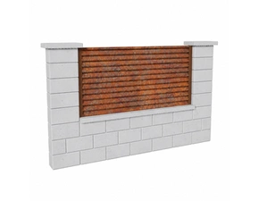 Výplň plotová DEKMETAL RAZZO MIC04 corten light