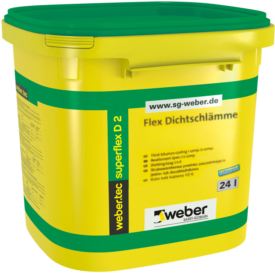 Stěrka těsnicí webertec superflex D2 24 kg