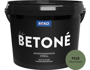 Stěrka dekorativní Roko Betoné P119 Olive Green 14 kg