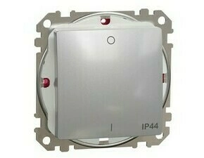 Spínač řazení 2 Schneider Sedna Design IP 44 aluminium