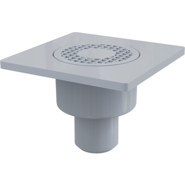 Vpust podlahová Alca APV4 150×150 mm DN 50 přímá plast mřížka