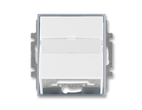Kryt zásuvka datová/komunikační s popisovým polem ABB Element bílá, ledová šedá